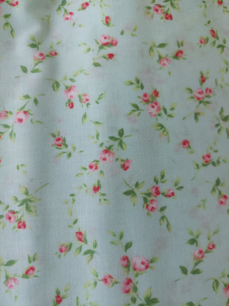 Flower Sugar cotton fabric by Lecien 30743-70 Roses on Blue