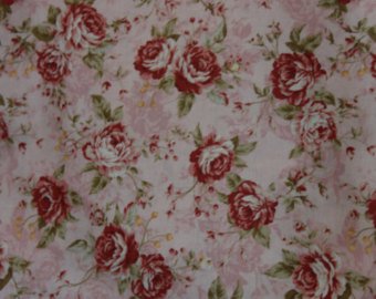 Kilala Antique Roses 201205-12A cotton Fabric Roses