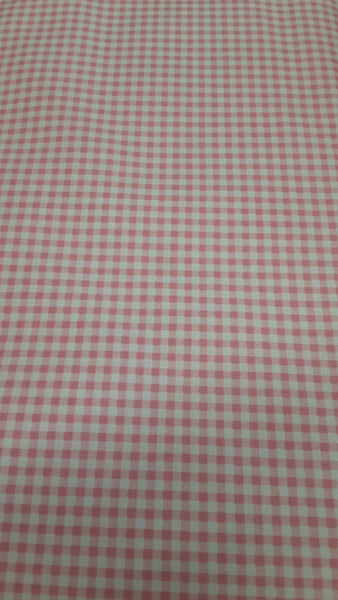 Gingham cotton fabric by Lakehouse Dry  Goods  LH07008petal