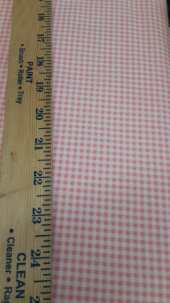 Gingham cotton fabric by Lakehouse Dry  Goods  LH07008petal