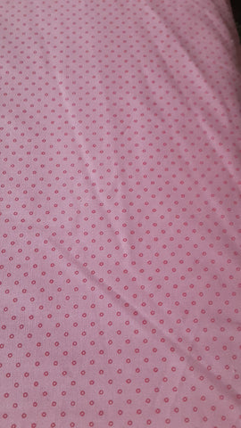 Open Dot cotton fabric by Lakehouse Dry  Goods Penelope LH10059pink Ring Dot