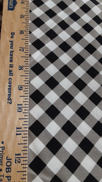 Grande Gingham cotton fabric by Lakehouse Dry  Goods  LH10049black