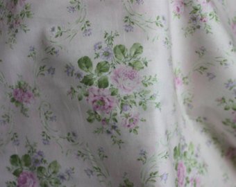 Yuwa cotton fabric  Pale Pink Roses AF816824C