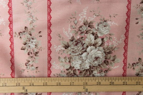 Classic Rose cotton fabric by Quilt Gate MR2060-12A