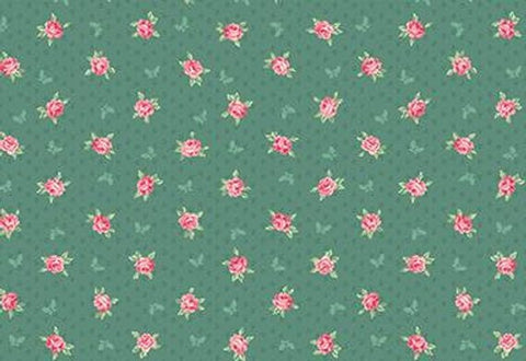 English Rose Garden cotton fabric by Quilt Gate RU2310-15C